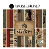 Carta Bella Vintage Market 6x6 Inch Paper Pad (CBVT449023)