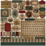 Carta Bella Vintage Market 12x12 Inch Element Sticker (CBVT449014)