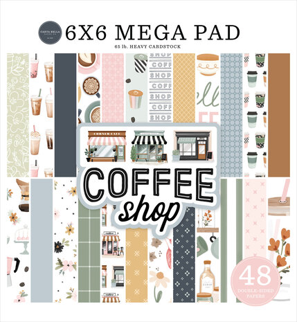 Carta Bella Coffee Shop 6x6 Inch Mega Pad (CBCS446031) Carta Bella Coffee Shop 6x6 Inch Mega Pad (CBCS446031)