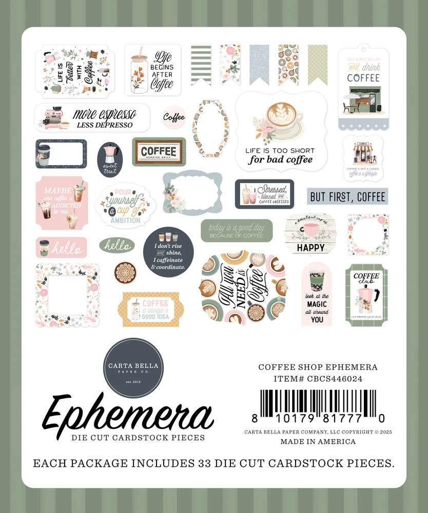 Carta Bella Coffee Shop Ephemera (CBCS446024) Carta Bella Coffee Shop Ephemera (CBCS446024)