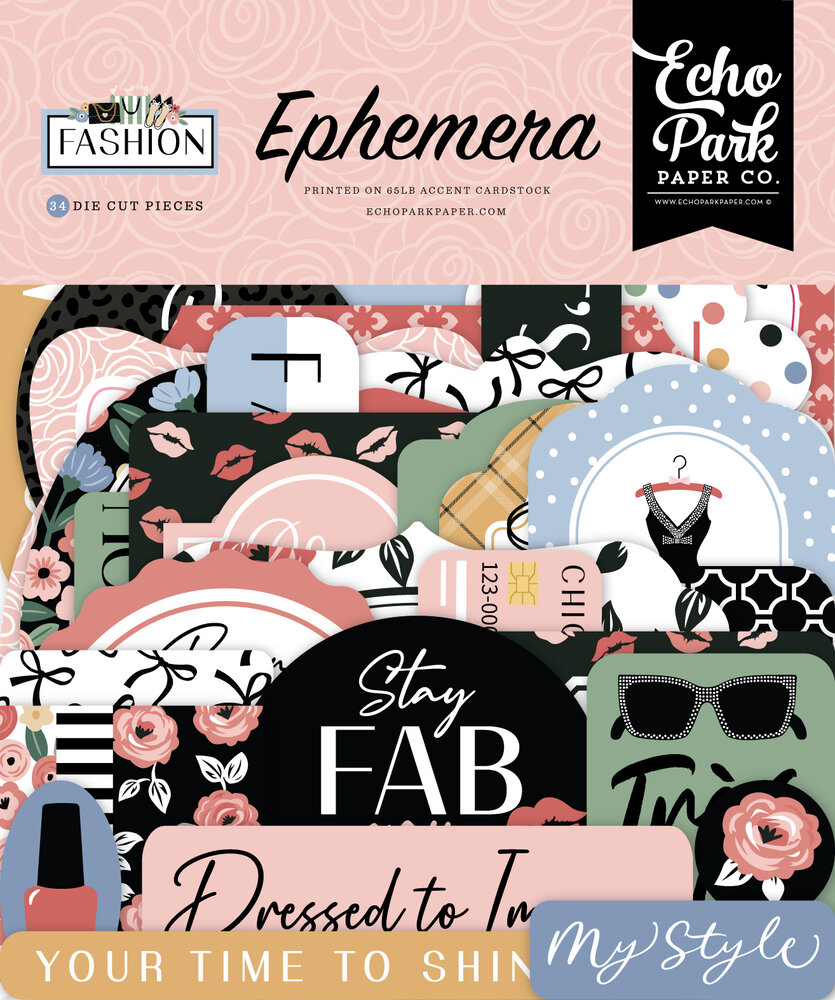 Echo Park Fashion Ephemera (FSH445024) Echo Park Fashion Ephemera (FSH445024)