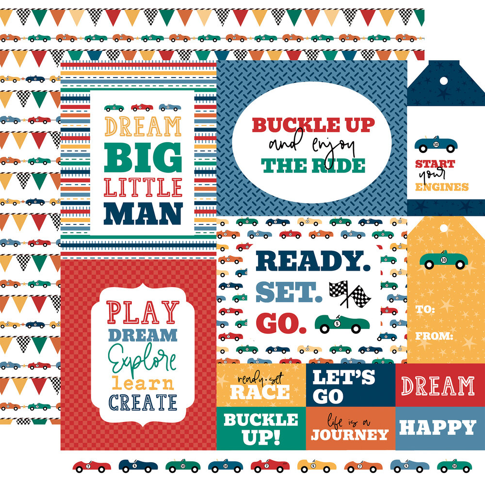 Echo Park Vroom! 12x12 Inch Collection Kit (VR447016) Echo Park Vroom! 12x12 Inch Collection Kit (VR447016)