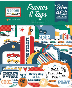 Echo Park Vroom! Ephemera Frames & Tags (VR447025)
