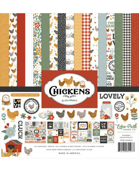 Echo Park Chickens 12x12 Inch Collection Kit (CK448016)