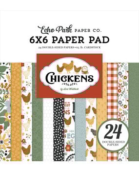Echo Park Chickens 6x6 Inch Paper Pad (CK448023)