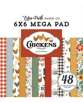 Echo Park Chickens 6x6 Inch Mega Pad (CK448031)