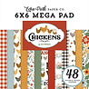 Echo Park PRE-ORDER Chickens 6x6 Inch Mega Pad (CK448031) Echo Park PRE-ORDER Chickens 6x6 Inch Mega Pad (CK448031)