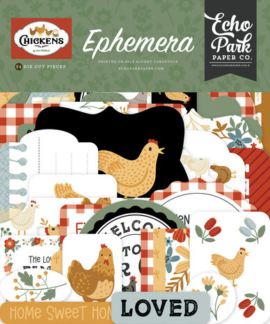 Echo Park Chickens Ephemera (CK448024) Echo Park Chickens Ephemera (CK448024)