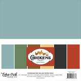 Echo Park Chickens 12x12 Inch Coordination Solids Paper Pack (CK448015)