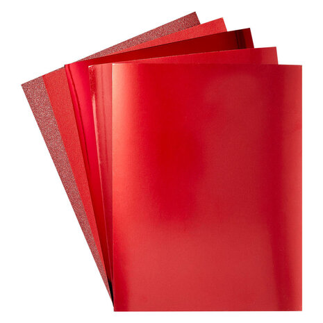 Spellbinders Treasured Cardstock 8.5x11 Inch Ruby Assortment (SCSP-018) Spellbinders Treasured Cardstock 8.5x11 Inch Ruby Assortment (SCSP-018)
