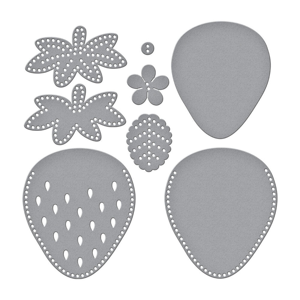 Spellbinders Summer Felt Stitch & Create Berry Blossom Dies (S6-256)