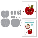 Spellbinders Summer Felt Stitch & Create Cheeky Apple Dies (S7-274)
