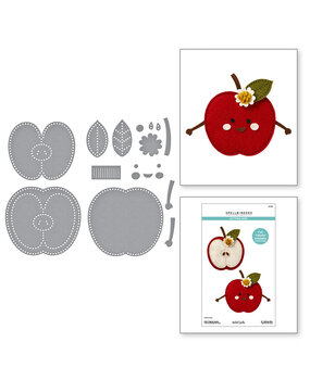 Spellbinders Summer Felt Stitch & Create Cheeky Apple Dies (S7-274) Spellbinders Summer Felt Stitch & Create Cheeky Apple Dies (S7-274)