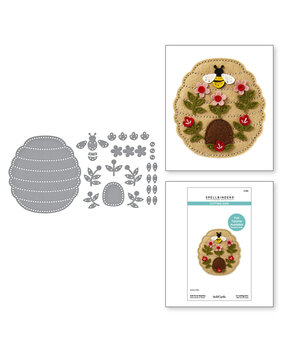 Spellbinders Summer Felt Stitch & Create Floral Beehive Dies (S5-688) Spellbinders Summer Felt Stitch & Create Floral Beehive Dies (S5-688)