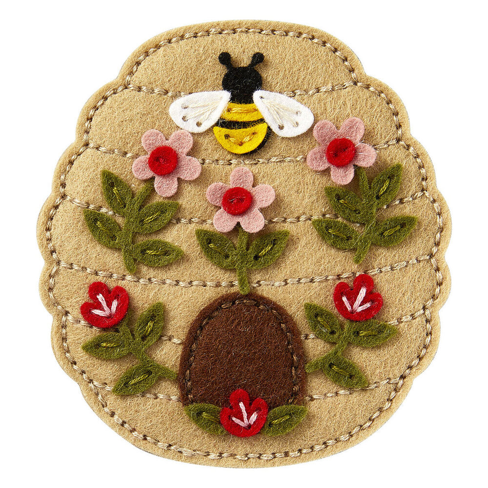 Spellbinders Summer Felt Stitch & Create Floral Beehive Dies (S5-688)