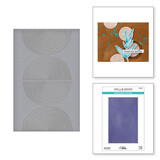 Spellbinders Modern Botanicals Lined Circles Embossing Folder (SES-066)