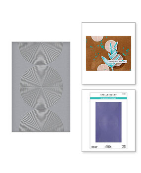 Spellbinders Modern Botanicals Lined Circles Embossing Folder (SES-066) Spellbinders Modern Botanicals Lined Circles Embossing Folder (SES-066)