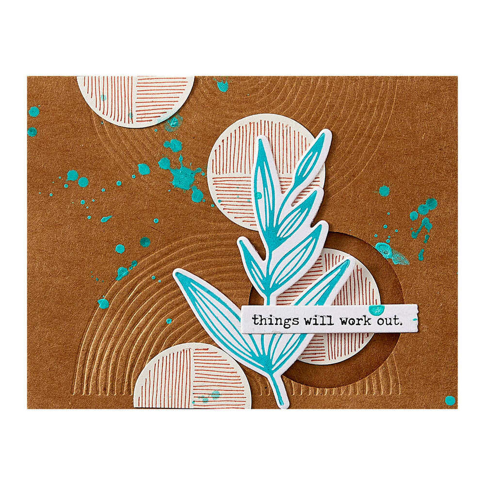 Spellbinders Modern Botanicals Lined Circles Embossing Folder (SES-066) Spellbinders Modern Botanicals Lined Circles Embossing Folder (SES-066)