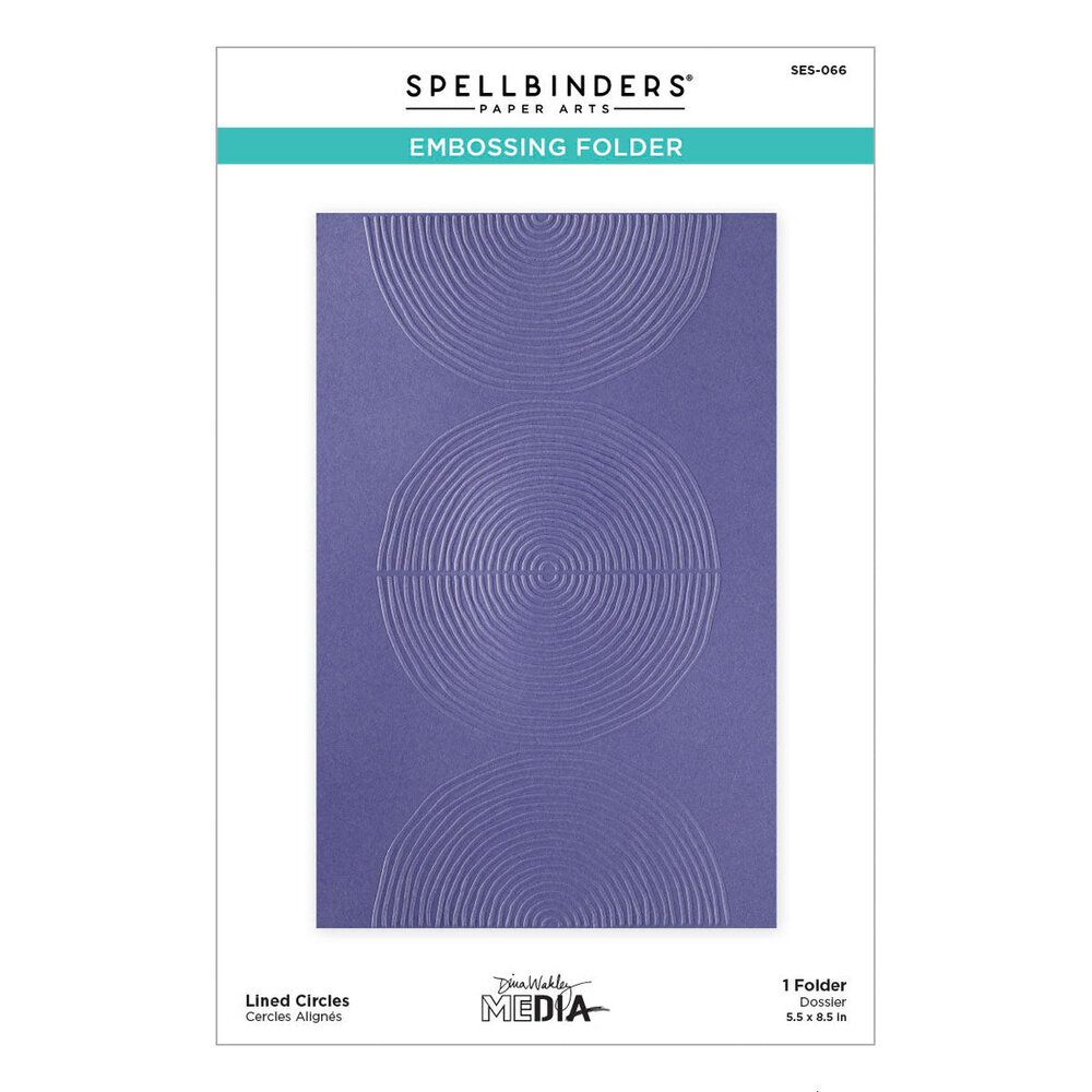 Spellbinders Modern Botanicals Lined Circles Embossing Folder (SES-066) Spellbinders Modern Botanicals Lined Circles Embossing Folder (SES-066)