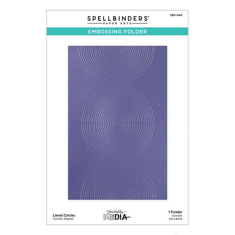 Spellbinders Modern Botanicals Lined Circles Embossing Folder (SES-066) Spellbinders Modern Botanicals Lined Circles Embossing Folder (SES-066)
