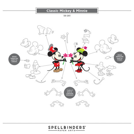 Spellbinders Say Cheese Classic Mouse Steamboat Willie Duo Dies (S6-261) Spellbinders Say Cheese Classic Mouse Steamboat Willie Duo Dies (S6-261)