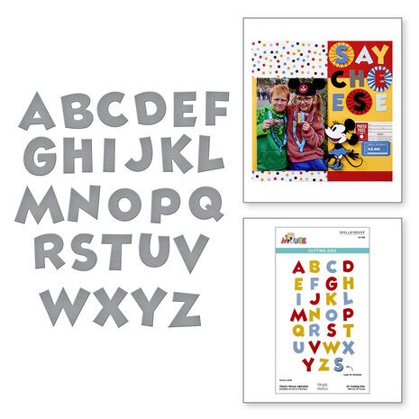 Spellbinders Say Cheese Classic Mouse Alphabet Dies (S5-703) Spellbinders Say Cheese Classic Mouse Alphabet Dies (S5-703)