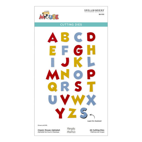 Spellbinders Say Cheese Classic Mouse Alphabet Dies (S5-703) Spellbinders Say Cheese Classic Mouse Alphabet Dies (S5-703)
