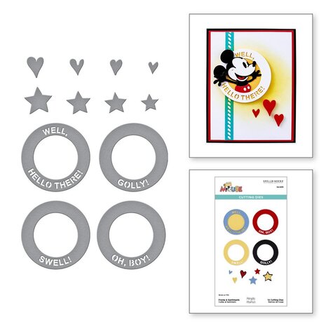 Spellbinders Say Cheese Classic Mouse Frame & Sentiments Dies (S4-1470) Spellbinders Say Cheese Classic Mouse Frame & Sentiments Dies (S4-1470)