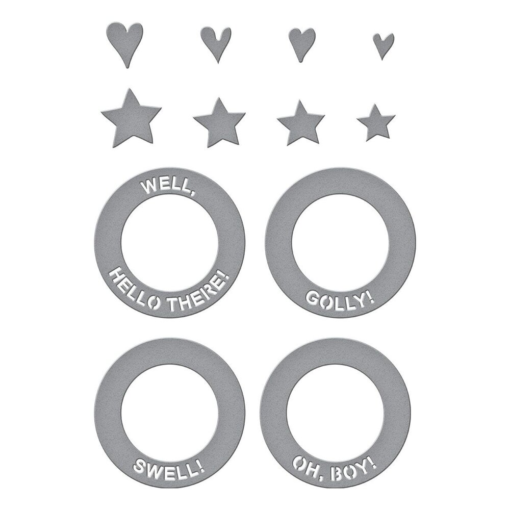 Spellbinders Say Cheese Classic Mouse Frame & Sentiments Dies (S4-1470) Spellbinders Say Cheese Classic Mouse Frame & Sentiments Dies (S4-1470)