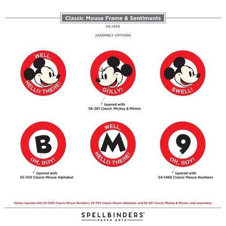 Spellbinders Say Cheese Classic Mouse Frame & Sentiments Dies (S4-1470) Spellbinders Say Cheese Classic Mouse Frame & Sentiments Dies (S4-1470)