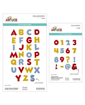 Spellbinders Say Cheese Classic Mouse Alphabet & Numbers Dies Bundle (BD-0968) Spellbinders Say Cheese Classic Mouse Alphabet & Numbers Dies Bundle (BD-0968)