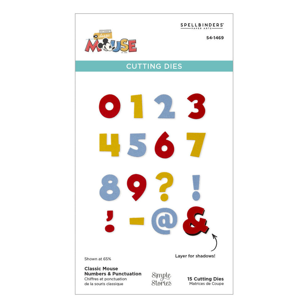 Spellbinders Say Cheese Classic Mouse Alphabet & Numbers Dies Bundle (BD-0968) Spellbinders Say Cheese Classic Mouse Alphabet & Numbers Dies Bundle (BD-0968)