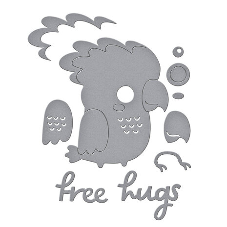 Spellbinders Cheerful Chirps Free Hugs Oscar Dies (S2-432) Spellbinders Cheerful Chirps Free Hugs Oscar Dies (S2-432)