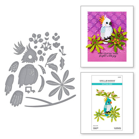 Spellbinders Cheerful Chirps Flying High Dies (S4-1407) Spellbinders Cheerful Chirps Flying High Dies (S4-1407)