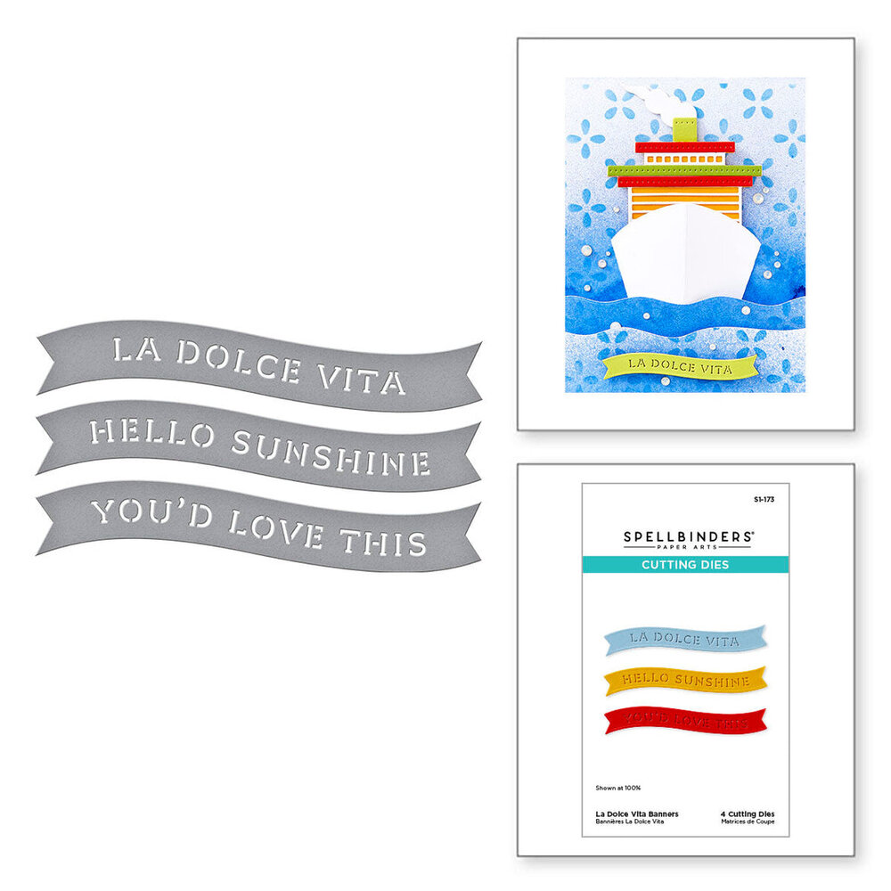 Spellbinders La Dolce Vita Banners Dies (S1-173) Spellbinders La Dolce Vita Banners Dies (S1-173)