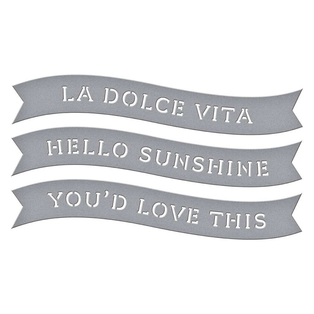 Spellbinders La Dolce Vita Banners Dies (S1-173) Spellbinders La Dolce Vita Banners Dies (S1-173)