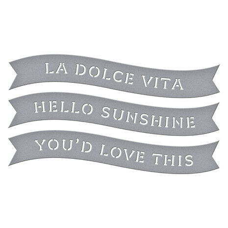 Spellbinders La Dolce Vita Banners Dies (S1-173) Spellbinders La Dolce Vita Banners Dies (S1-173)