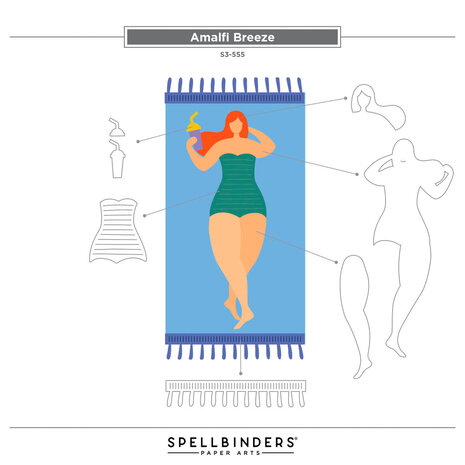 Spellbinders La Dolce Vita Amalfi Breeze Dies (S3-555) Spellbinders La Dolce Vita Amalfi Breeze Dies (S3-555)