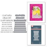 Spellbinders La Dolce Vita Sentiments BetterPress Plate & Die Set (BP-309)