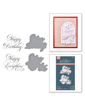 Spellbinders Copperplate Happy Everything Happy Birthday and Everything BetterPress Plate & Die Set (BP-274) Spellbinders Copperplate Happy Everything Happy Birthday and Everything BetterPress Plate & Die Set (BP-274)