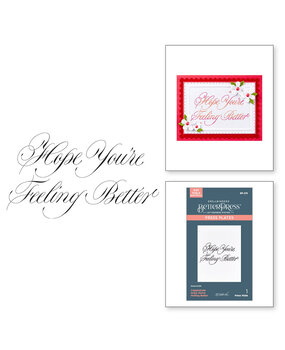 Spellbinders Copperplate Happy Everything Hope You're Feeling Better BetterPress Plate (BP-276)