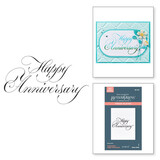 Spellbinders Copperplate Happy Everything Happy Anniversary BetterPress Plate (BP-278)