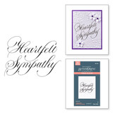 Spellbinders Copperplate Happy Everything Heartfelt Sympathy BetterPress Plate (BP-279)