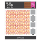 Hero Arts Retro Kitchen Retro Rainbow Color Layering Stencils (SA303)