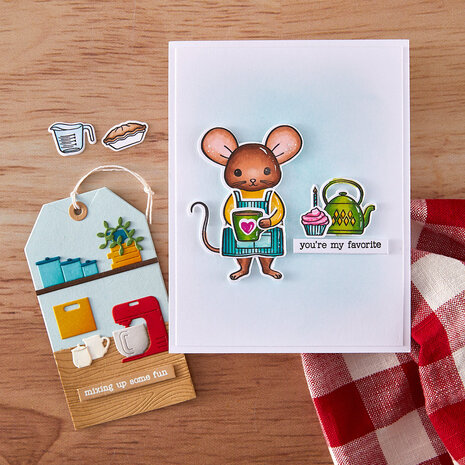 Hero Arts Retro Kitchen What's Cookin'? Clear Stamps (CM802) Hero Arts Retro Kitchen What's Cookin'? Clear Stamps (CM802)