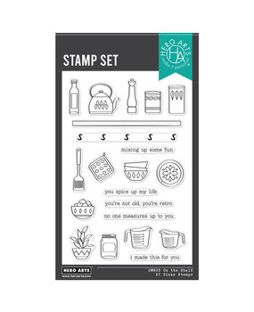 Hero Arts Retro Kitchen On the Shelf Clear Stamps (CM803) Hero Arts Retro Kitchen On the Shelf Clear Stamps (CM803)