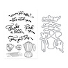 Hero Arts PRE-ORDER What's Brewing? Perk Up Clear Stamps & Dies (DC315) Hero Arts PRE-ORDER What's Brewing? Perk Up Clear Stamps & Dies (DC315)