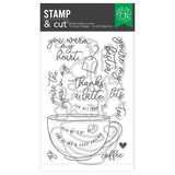 Hero Arts What's Brewing? Coffee or Tea Clear Stamps & Dies (DC316)
