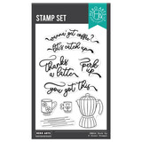 Hero Arts What's Brewing? Perk Up Clear Stamps (CM804)