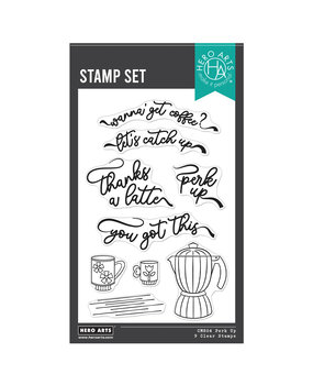 Hero Arts What's Brewing? Perk Up Clear Stamps (CM804) Hero Arts What's Brewing? Perk Up Clear Stamps (CM804)